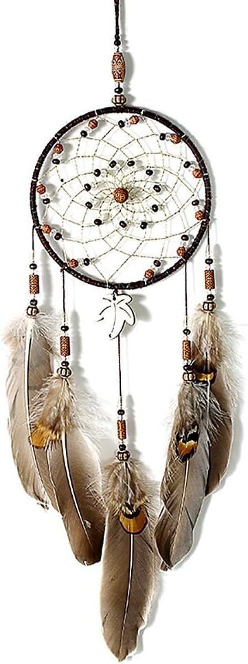 Vintage Indian Dream Catcher Dream Catcher Luonnollinen höyhenen auton seinäkoristeet tytölle poikalapselle - ruskea hinta ja tiedot | Sisustuspaneelit | hobbyhall.fi