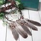 Vintage Indian Dream Catcher Dream Catcher Luonnollinen höyhenen auton seinäkoristeet tytölle poikalapselle - ruskea hinta ja tiedot | Sisustuspaneelit | hobbyhall.fi