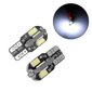 20 kpl W5w T10 Led polttimot - 8smd 12v 6000k - 168 Led Car Map Dome Lights hinta ja tiedot | Polttimot | hobbyhall.fi