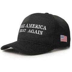 Donald Trump Gop republikaanien baseball-lippis - Tee Amerikasta jälleen mahtava hattu 1-Black.White Flag hinta ja tiedot | Baseball | hobbyhall.fi