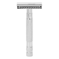 Men Safety Razor Professional Home Kampaamo Travel Kannettava metalliseos käsikäyttöinen parranajokone ilman terää hopea hinta ja tiedot | Parranajo ja karvanpoisto | hobbyhall.fi