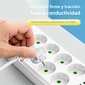 EU Plug AC Power Strip Multi-Touch jatkojohdon sähköpistoke 4 USB-portilla Pikalataus-monitoimiverkkosuodatin hinta ja tiedot | Kytkimet ja pistorasiat | hobbyhall.fi