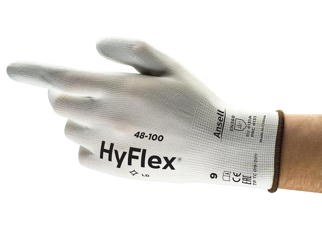 Ansell HyFlex 11-800 Professional -työkäsineet, hankausta kestävä nitriilipinnoite, kiinteä ote, monikäyttöiset suojakäsineet, mekaaninen ja työturvallisuus, valkoinen, koko L (12 paria) hinta ja tiedot | Työkäsineet | hobbyhall.fi