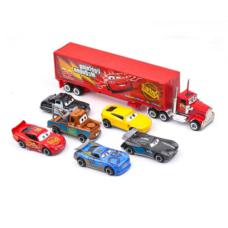 7kpl autoja 3 Jackson Storm Mack Uncle Truck Metal Car Model Lelu Lahja hinta ja tiedot | Pienoismallit | hobbyhall.fi