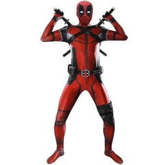 Deadpool-asu Cosplay Kids Aikuispuku Anime Supersankari Cosplay Kuolemantarjoaja Anime Aikuisten Palvelu Trikoot Hatut Asusteet Anime 2PCS hinta ja tiedot | Naamiaisasut | hobbyhall.fi