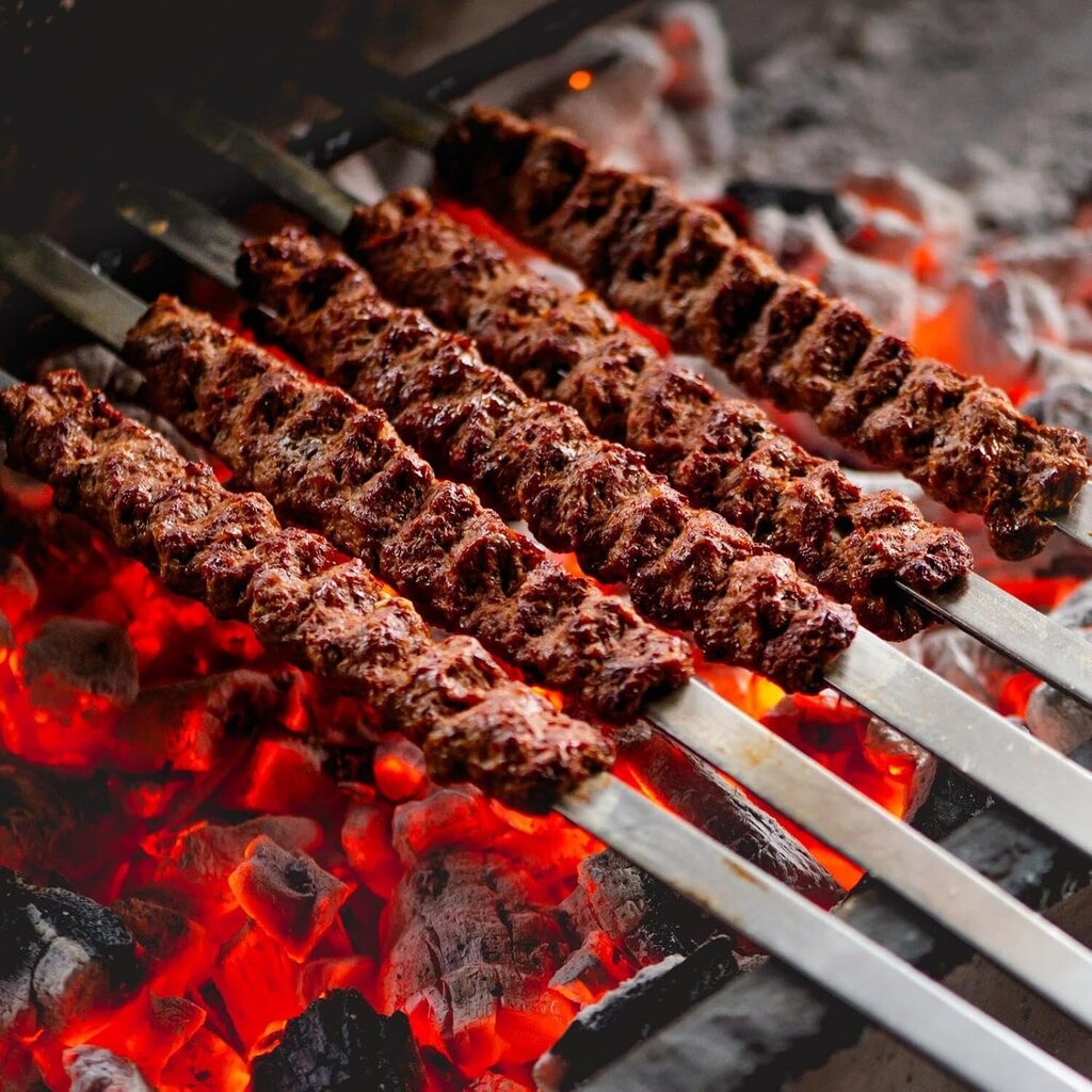 Kebab-grillivarras, 11 tuuman pitkä puristusmuoto Kabab-konepuristin hinta ja tiedot | Monitoimityökalut ja veitset retkeilyyn | hobbyhall.fi