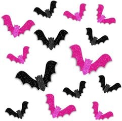 18kpl Halloween Bats Seinäkoristeet, 3 Koko 3D Glitter Halloween Bats Tarrat Halloween Juhliin Sisä Koti Keittiö Makuuhuone Kylpyhuone Koristeet Glitter hinta ja tiedot | Rintakorut | hobbyhall.fi