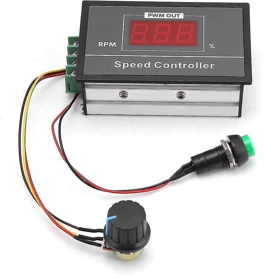 Nopeussäädin - 12v 24v tasavirtamoottorin ohjain 6-60v 36v 48v 30a Pwm Dc moottorin nopeudensäädin käynnistyksen pysäytyskytkin hinta ja tiedot | Ohjain- ja laajennuskortit | hobbyhall.fi