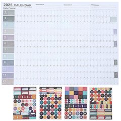 setti Creative All Year Planner -kalenteri 2025 paperikalenteri Kotitalouden seinälle ripustettava vuosikalenteri hinta ja tiedot | Kalenterit ja muistikirjat | hobbyhall.fi