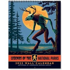 Seinäkalenteri 2025: Legends of the National Parks Calendar 2025 National Parks Wall Calendar hinta ja tiedot | Kalenterit ja muistikirjat | hobbyhall.fi