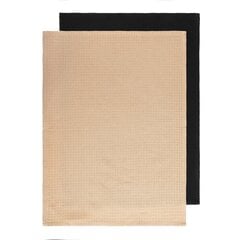 Keittiöpyyhesetti Femelo, 2*50x70 cm, beige/musta hinta ja tiedot | Keittiötekstiilit | hobbyhall.fi