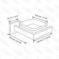 304 ruostumattomasta teräksestä valmistettu kylpyhuone WC-saippua-astian pidike seinäteline, kiillotettu hinta ja tiedot | Sohvaryhmät | hobbyhall.fi