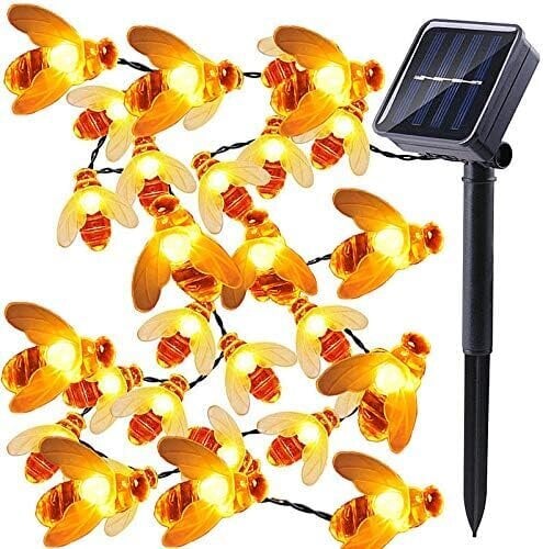 Solar String Lights, 7M IP65 Outdoor String Lights 8 Modella ja 50 LED Bee String Lights puutarhaan, patiolle, aidalle, häihin, terassille, jouluun (lämmin valkoinen) hinta ja tiedot | Sohvaryhmät | hobbyhall.fi