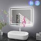 LED SEINÄPEILI 90x60cm PRO SQR BLUETOOTH hinta ja tiedot | Kylpyhuonepeilit | hobbyhall.fi