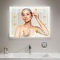 LED SEINÄPEILI 90x60cm PRO SQR BLUETOOTH hinta ja tiedot | Kylpyhuonepeilit | hobbyhall.fi