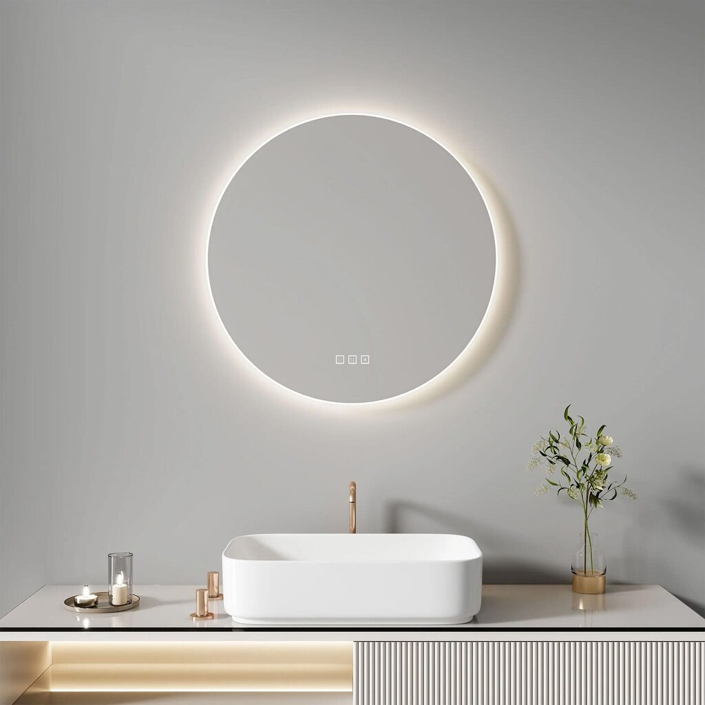 LED SEINÄPEILI 80cm ROUND BLUETOOTH hinta ja tiedot | Kylpyhuonepeilit | hobbyhall.fi