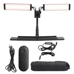 RBG Lights Kit -puhelintelineen jalustan taitettavat valot selfie-suoratoistoon USPlug 100 240V hinta ja tiedot | Valokuvaustarvikkeet | hobbyhall.fi