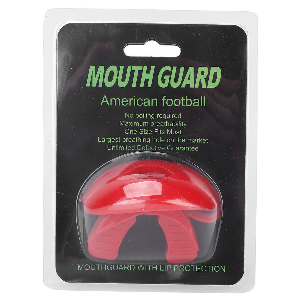 Shock Mouth Guard Maustettu Mouth Guard Urheilu Mouth Guard Jalkapallo Lacrosse Hockey Koripallo Punainen hinta ja tiedot | Maalivahdin hanskat | hobbyhall.fi