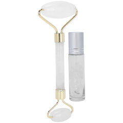 Face Roller Massager Facial Beauty Hierontarulla Roll On Eteerinen Öljy Pullo Valkoinen Crystal Roller Valkoinen Crystal RollOn Pullo hinta ja tiedot | Kasvojen puhdistus- ja hierontalaitteet | hobbyhall.fi