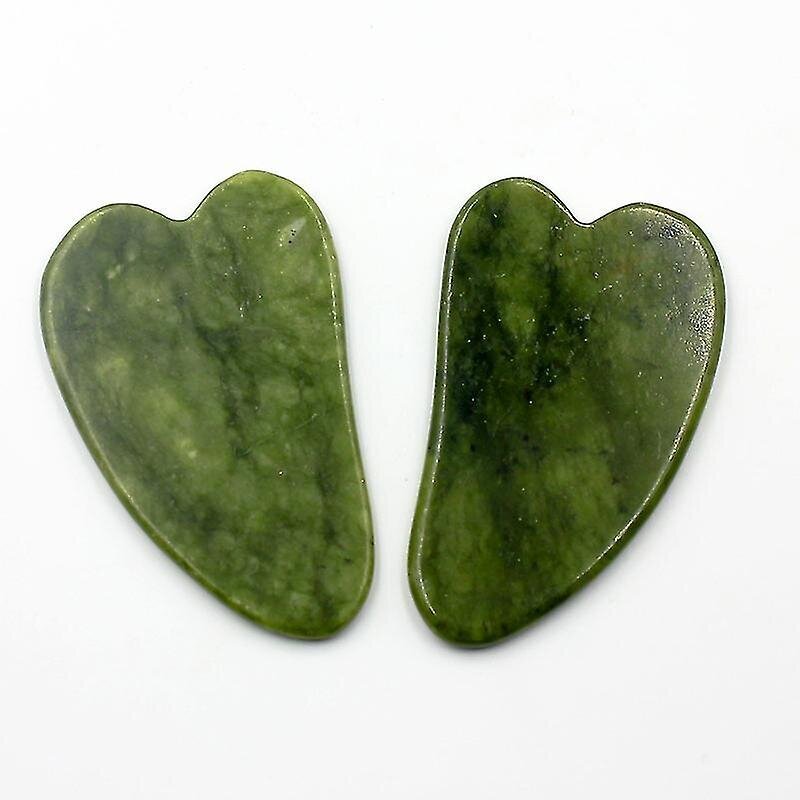 Gua Sha, Edistynyt Gua Sha Stone, Kasvojen päivitys Gua Sha, Gua Sha Stone Natural Jade 2 kpl hinta ja tiedot | Kasvojen puhdistus- ja hierontalaitteet | hobbyhall.fi