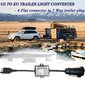 Us To Europe Trailer Light Converter 4 Way Flat Socket (amerikkalainen ajoneuvo) 7 Way Round Socket (eu hinta ja tiedot | Peräkärryt ja venetrailerit | hobbyhall.fi