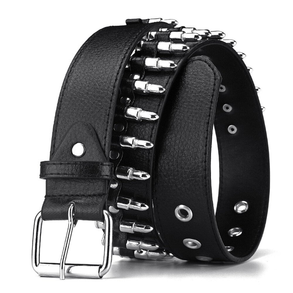 Miesten vyöt, goottilainen punk rock -tyylinen Bullet Rivet Belt hinta ja tiedot | Miesten vyöt | hobbyhall.fi