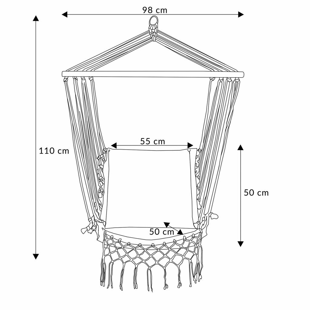 Praktinen Wobble-keinu, 90x50x50 cm, hiekanvärinen hinta ja tiedot | Keinut | hobbyhall.fi