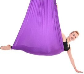 Aerial Yoga Swing Set; riippumattosarja joustavuutta varten; Kivunlievitys (koko, väri: 100x280cm-violetti hinta ja tiedot | Keinut | hobbyhall.fi