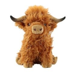 25 Cm Highland Cow Pehmoinen Pehmolelu Söpö Simulaatio Skotlantilainen Skotlantilainen Lehmä Eläin hinta ja tiedot | Pehmolelut | hobbyhall.fi