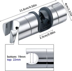 19-25 mm säädettävä ABS-vaihtokäsisuihkukiskon pään liukupuristin hinta ja tiedot | Onkivavat | hobbyhall.fi