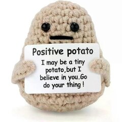 Uusi Positive Energy Potato Hug Pocket Mini Käsintehty Pehmovillaneulenukke Auton Kanssa hinta ja tiedot | Pehmolelut | hobbyhall.fi