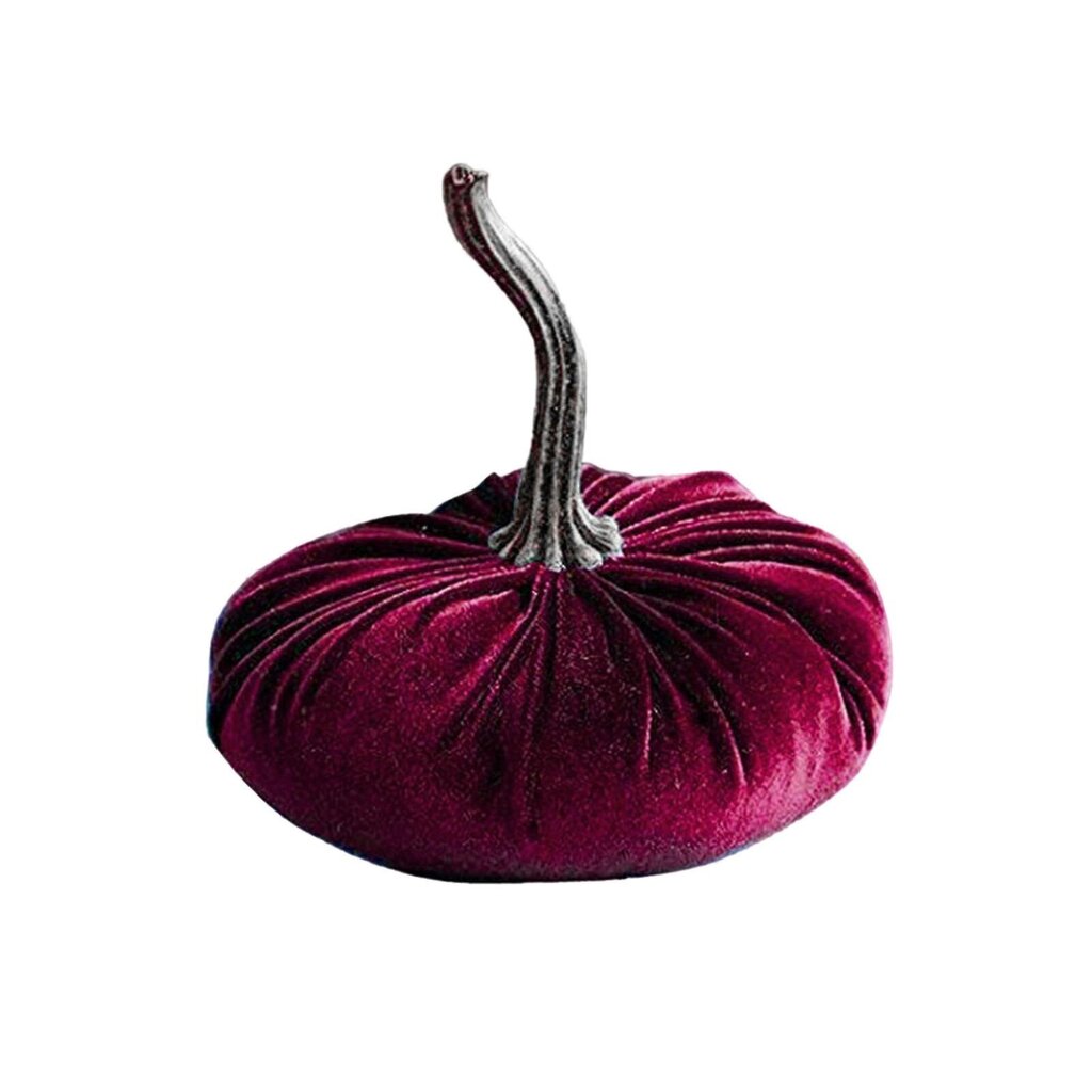 Käsintehty Velvet Pumpkins Decor Super Pehmeä täytetty kurpitsa Realistic Pumpkins väri: punainen hinta ja tiedot | Pehmolelut | hobbyhall.fi