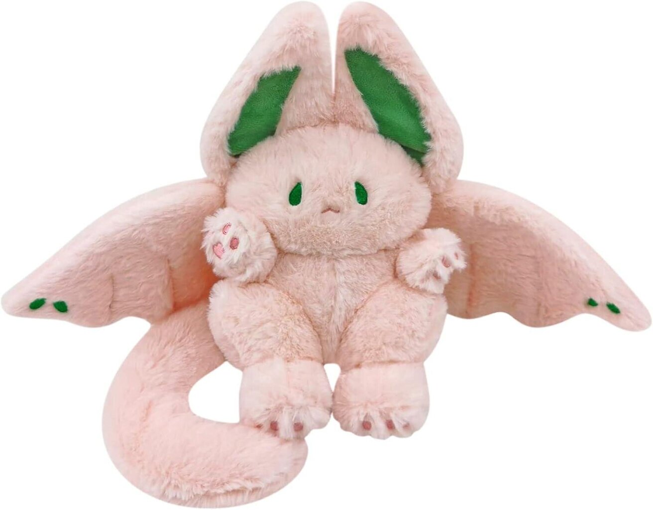 Söpö Bat Bunny Pehmo Tyyny Kawaii Bat Kanin täytetty eläin lapsille Pinkki 12" hinta ja tiedot | Pehmolelut | hobbyhall.fi