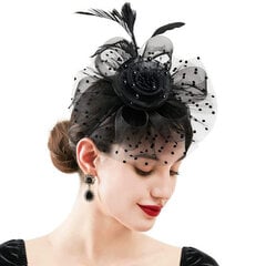 Naisten juhlatilaisuus Fascinator Hat Plumed Hat hinta ja tiedot | Naisten päähineet | hobbyhall.fi