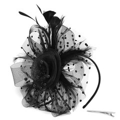 Naisten juhlatilaisuus Fascinator Hat Plumed Hat hinta ja tiedot | Naisten päähineet | hobbyhall.fi