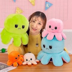 30/40 cm Käännettävä Octopus Pehmo-nukke - Täytetty sarjakuva kaksipuoleisella kuviolla hinta ja tiedot | Pehmolelut | hobbyhall.fi