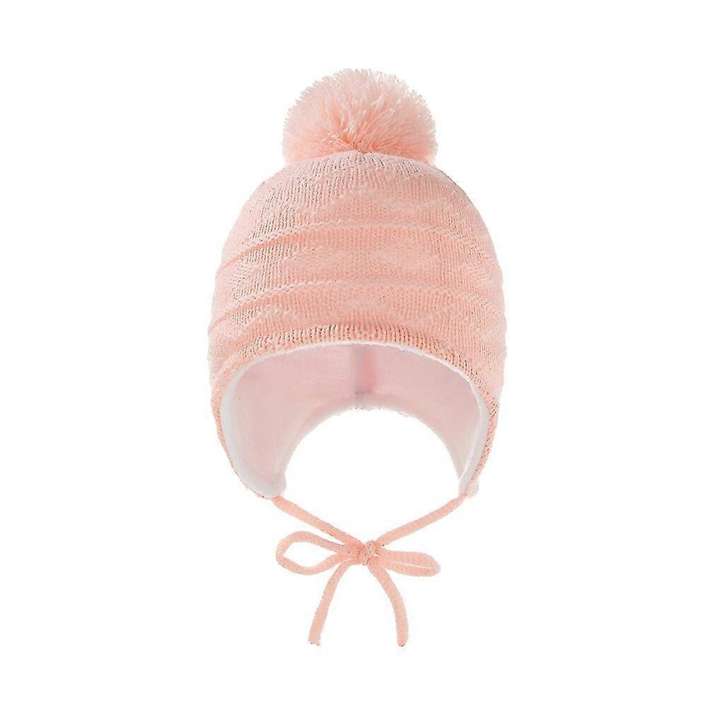 Baby Bean Knit Warm Winter Pom Skull Hat Hatun väri: Pinkki hinta ja tiedot | Naisten päähineet | hobbyhall.fi