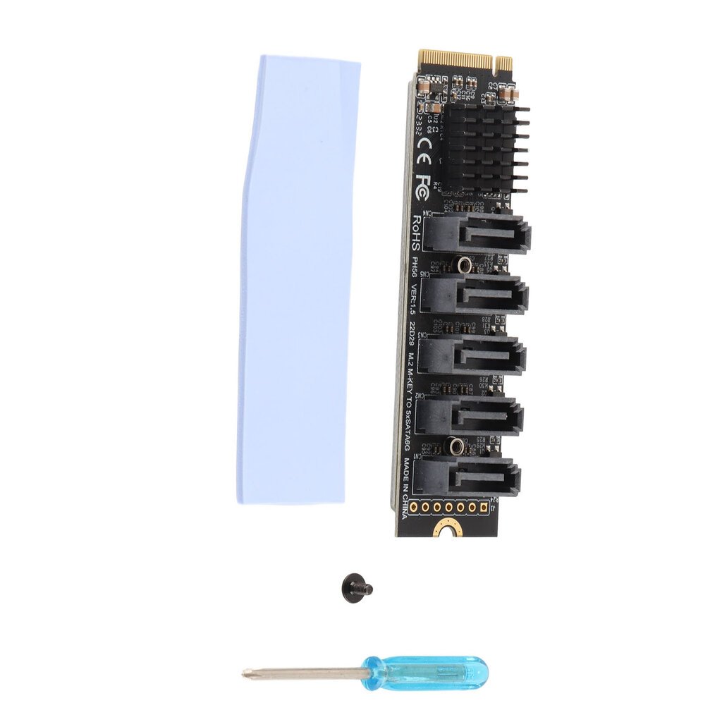 Sovitinkortti PCIE M.2 - SATA3.0 Drive Free Hard Disk Converter for OS X for Llinux for Windows hinta ja tiedot | Ulkoisten kovalevyjen kotelot | hobbyhall.fi