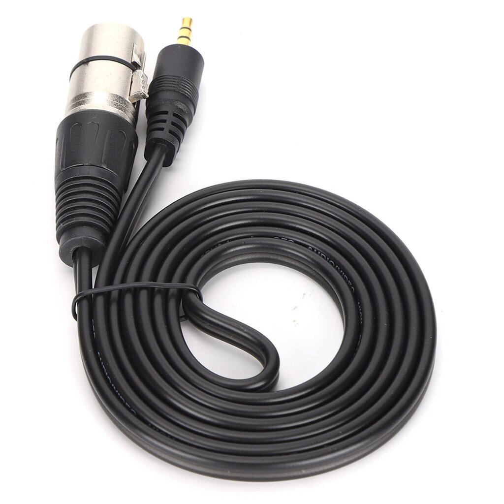 Mikrofonikaapeli 3,5 mm uros XLR naaras PVC-mikrofonijohto digitaalikameralle ja PCBlack 1,5 m/4,9 jalkaa hinta ja tiedot | Mikrofonit | hobbyhall.fi