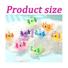 48 kpl Animal Charms Axolotl Resin -korut pieniin koruihin Hartsieläimet Hartsihahmot Minia hinta ja tiedot | Miesten korut | hobbyhall.fi