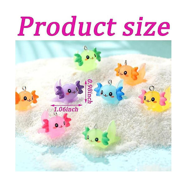 48 kpl Animal Charms Axolotl Resin -korut pieniin koruihin Hartsieläimet Hartsihahmot Minia hinta ja tiedot | Miesten korut | hobbyhall.fi