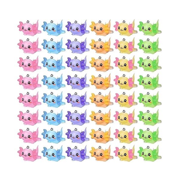 48 kpl Animal Charms Axolotl Resin -korut pieniin koruihin Hartsieläimet Hartsihahmot Minia hinta ja tiedot | Miesten korut | hobbyhall.fi