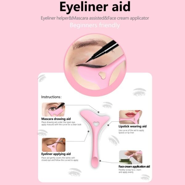 Eyeliner-mallin stencil Pink Pink hinta ja tiedot | Kirjoitusvälineet | hobbyhall.fi