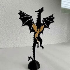 Hauskat lohikäärmeet -kirjanmerkki Black &amp; Gold Dragons -kirjanmerkki kirjojen ystäville Uutuuslahjat aikuisille lapsille hinta ja tiedot | Kirjanmerkit | hobbyhall.fi