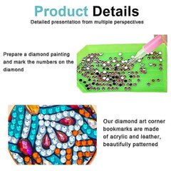 Mandala-kirjanmerkit, 12 kpl Tee-se-itse Diamond Bookmarks Corner Bookmark, Diamond hinta ja tiedot | Kirjanmerkit | hobbyhall.fi