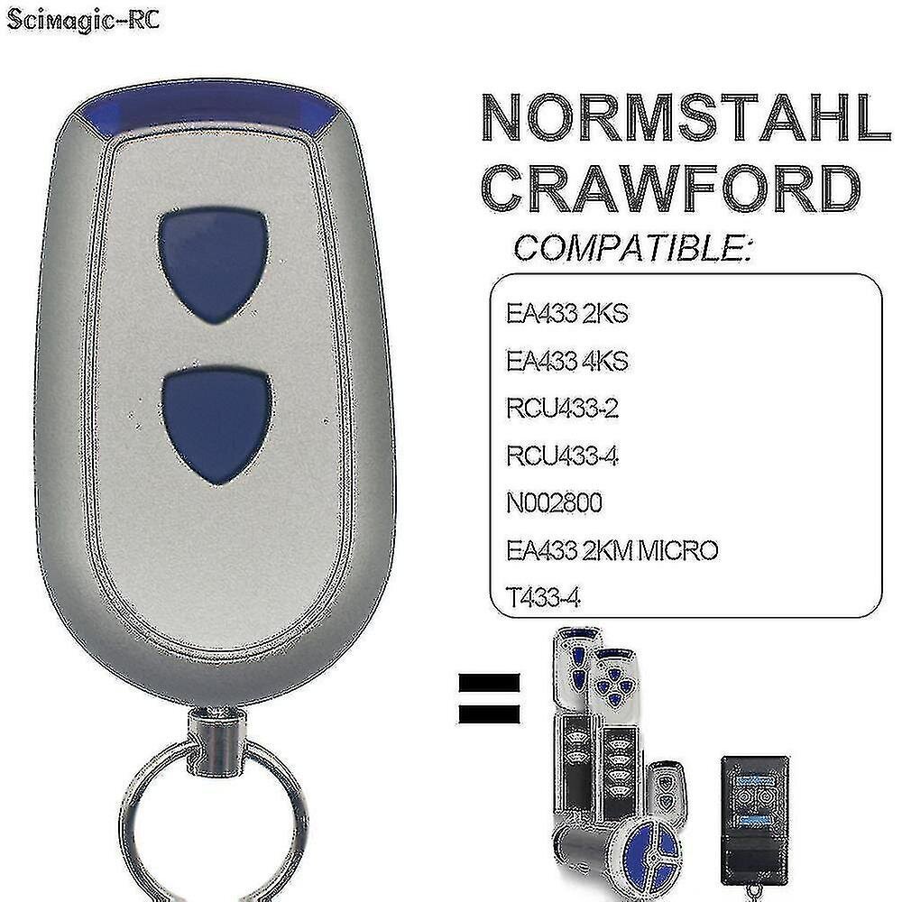 Normstahl Crawford Autotallin kaukosäädin Normstahl Ea433 Kaukosäädin Autotallin ovi 43392mhz Rolling Code Ea433 2km 2 4ks Gate Control Style1 lin hinta ja tiedot | DJ-laitteet | hobbyhall.fi