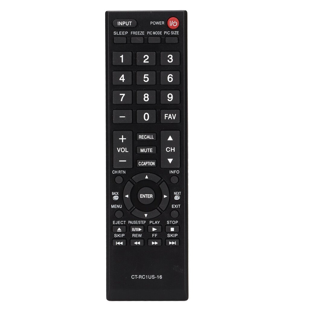 CTRC1US16 Kaukosäädin TV-ohjain Toshiba 55L310U 43L310U 40L310U 28L110U 65L350U LCD TV hinta ja tiedot | DJ-laitteet | hobbyhall.fi