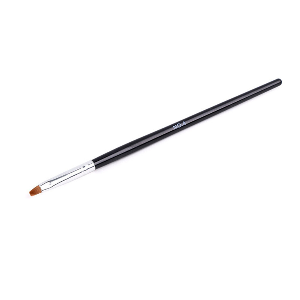 Ammattimainen Nail Art Liner Brush Painting Pen Black Handle Nail Beauty Tool #04 hinta ja tiedot | Maalaustarvikkeet | hobbyhall.fi