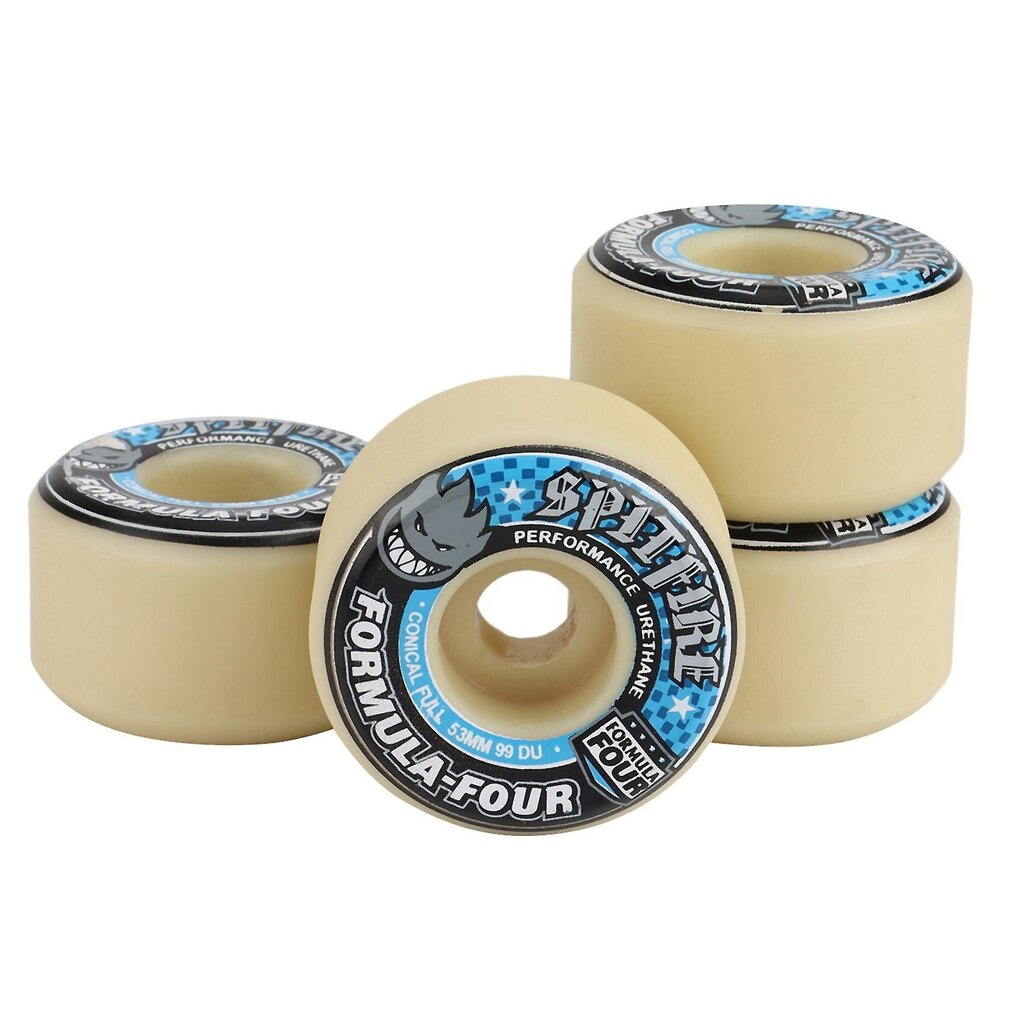 Spitfire pyörät Street harjauspyörä Dance board pyörä Spitfire 53mm 99DURO rullalautapyörä 53mm ,99duro hinta ja tiedot | Ympärivuotiset renkaat | hobbyhall.fi