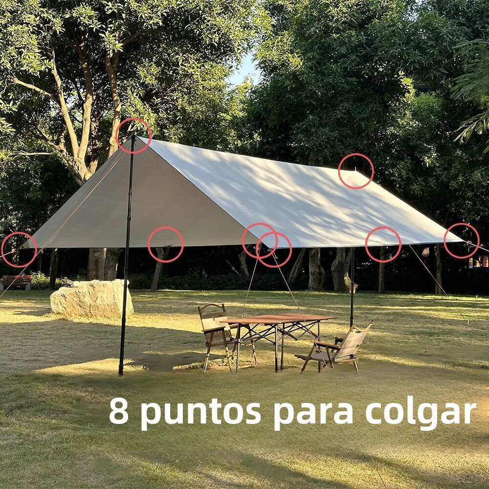 Vedenpitävä Camping Tarp Garden Shade Tourist Markiisi Beach Aurinkovarjo Ultrakevyt ulkona aurinkosuoja hinta ja tiedot | Aurinkovarjot ja markiisit | hobbyhall.fi